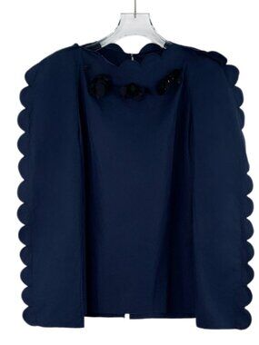 Fendi dark blue cotton blouse